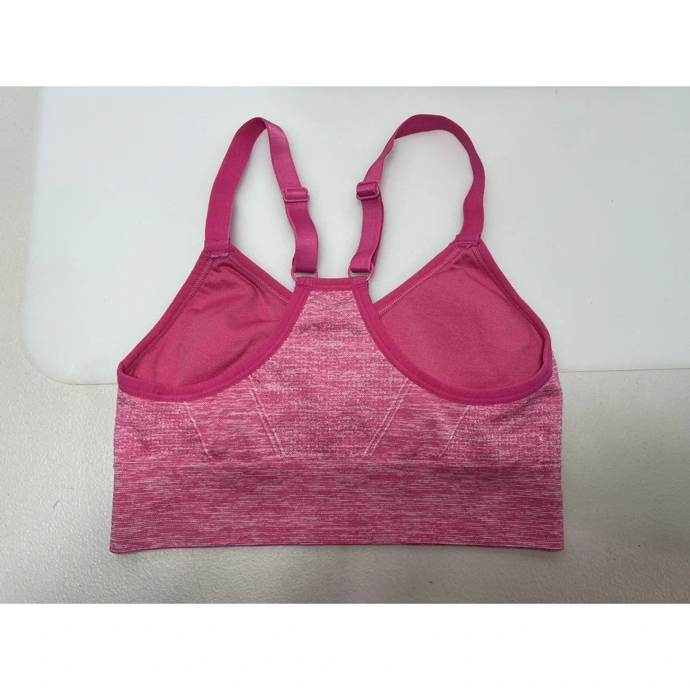 Ryka Sports Bra Womens Small Pink Adjustable Straps Padded Wireless Pullover Gym